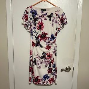 Floral white dress